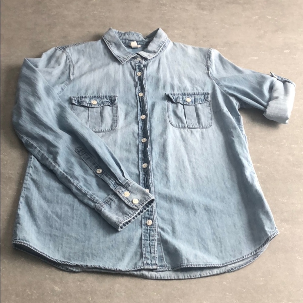 J.Crew Buttoned Down Chambray Shirt